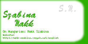 szabina makk business card